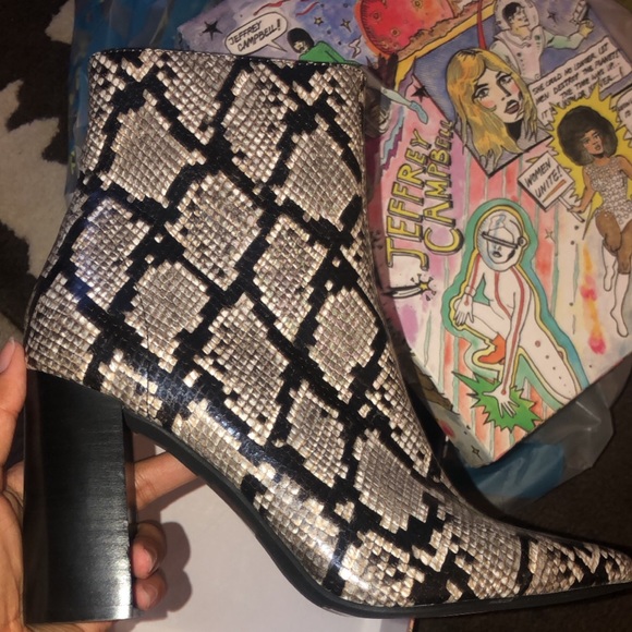 Jeffrey Campbell Snake Boots 🐍 - Picture 1 of 1